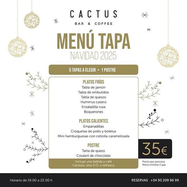 Menú de Tapas de Navidad